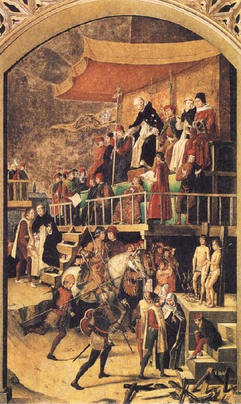 Court of Inquisition chaired by St Dominic, BERRUGUETE, Pedro
